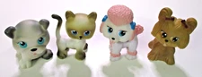 My Pet Pals x 4, Chic Dolls 2008 Figures - 3 Dogs and 1 Cat