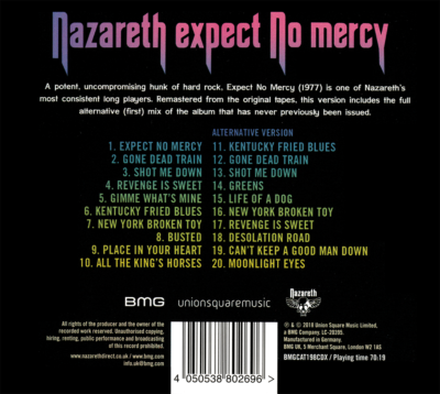 Nazareth ~ Expect No Mercy (1977) CD 2018 BMG UK •• NEW •• | eBay