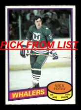 1980-81 O Pee Chee OPC Hockey 7-395 EX/EX+ Pick From List All PICTURED