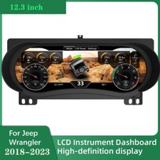 12.3 For Jeep Wrangler 2018-2023 Digital Lcd Instrument Dash Cluster Speedometer 12.3 For Jeep Wrangler 2018-2023 Digital Lcd Instrument Dash Cluster Speedometer