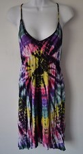 Ocean Breeze, Dress, Medium, Tie Dye, Spaghetti Strap