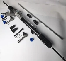 Mustang II Power Rack & Pinion Steering W/Tie Rods Bushings Bolts+2 U-Joints  