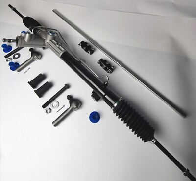 Mustang II Power Rack & Pinion Steering W/Tie Rods Bushings Bolts+2 U-Joints  
