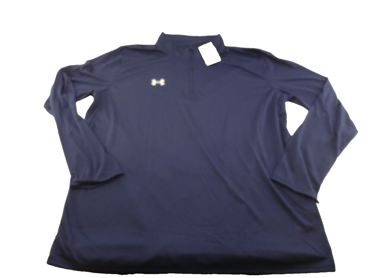 NEW Men's Under Armour Team Tech Long Sleeve 1/4 Zip-XL, Navy