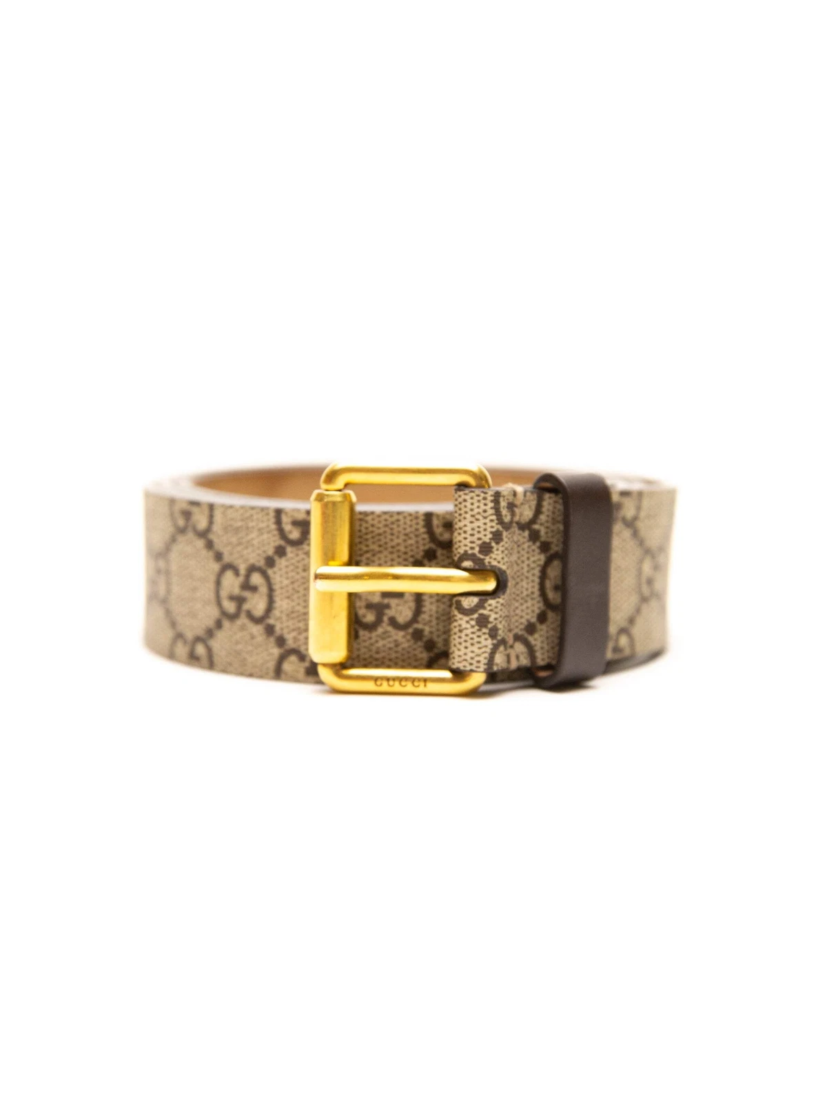 Ceinture homme Gucci beige monogramme kingsnake beige
