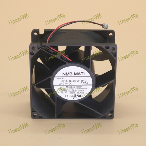 One New FANUC 3615RL-05W-B40 cooling fan 9CM DC 24V 0.73A 3615RL05WB40 - Picture 3 of 5