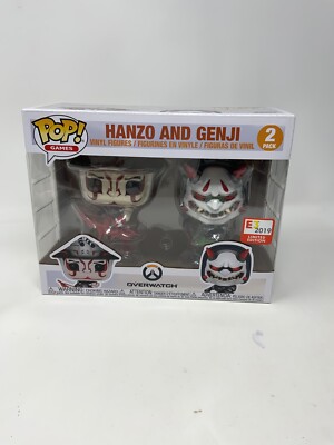 E3 2019 FUNKO POP OVERWATCH HANZO AND GENJI Pack Exclusive New