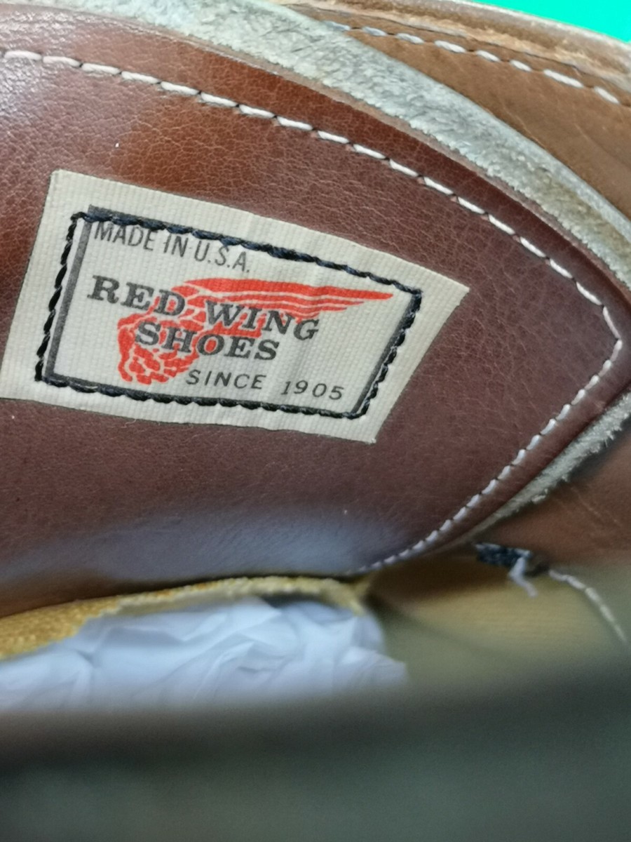 VINTAGE RED WING 80S Usa Made Oxford Brown Leather Shoes  display picture 1