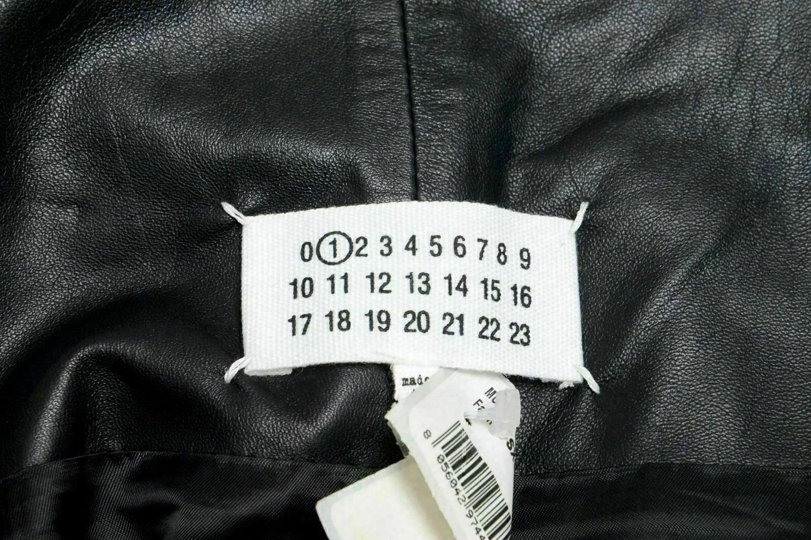 Abito a tunica Maison Margiela 1 donna 100% pelle guaina nera US M IT 42