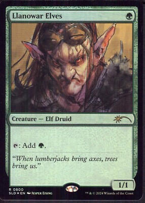 Llanowar Elves Foil (800) - Secret Lair SLD - Mythic - Magic