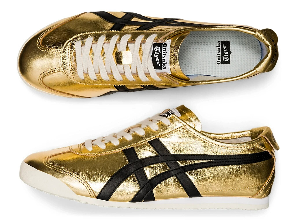 Asics Onitsuka Tiger MEXICO 66 1183B566 200 PURE GOLD/BLACK Men's