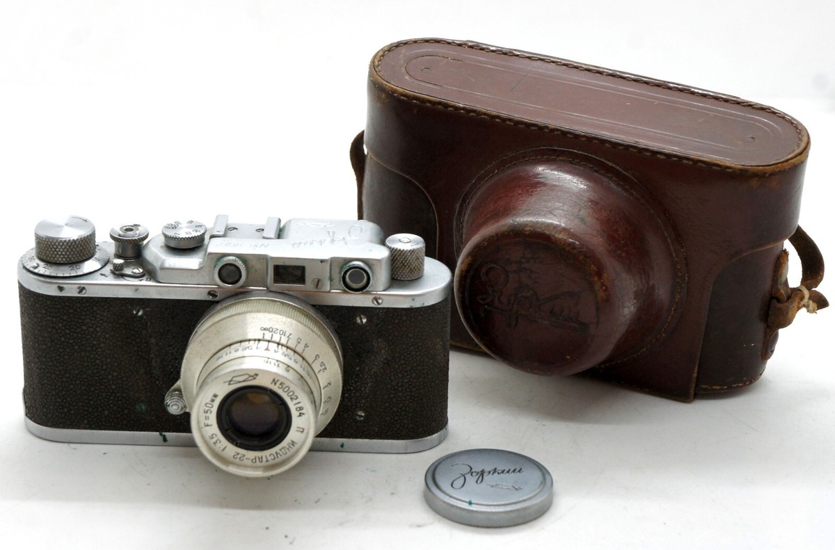 ZORKI 1b ゾルキー1b INDUSTAR - 22レンズf3.5 /50 USSR Soviet Zorki-1 rangefinder camera Rare RIGID Industar-22 3.5