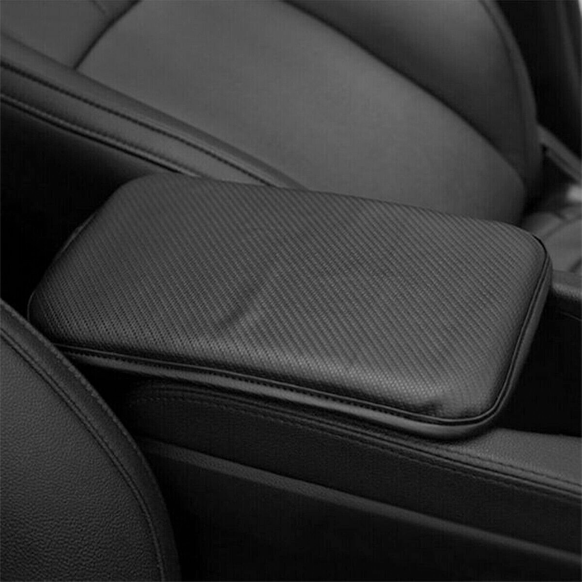 Leather Armrest Cushion Pad Center Console Cover Protector Mat Car