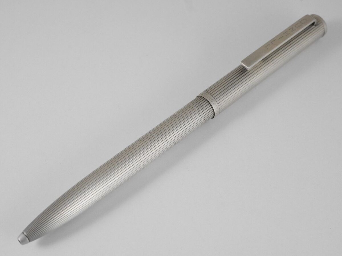 dunhill Sterling Silver 925 Pinstripe Ballpoint Pen (used dunhill Sterling Silver 925 Pinstripe Ballpoint Pen (used