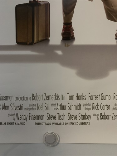 FORREST GUMP Original One Sheet Movie Poster - 1994 - BEST PICTURE WINNER!!! - Picture 8 of 9