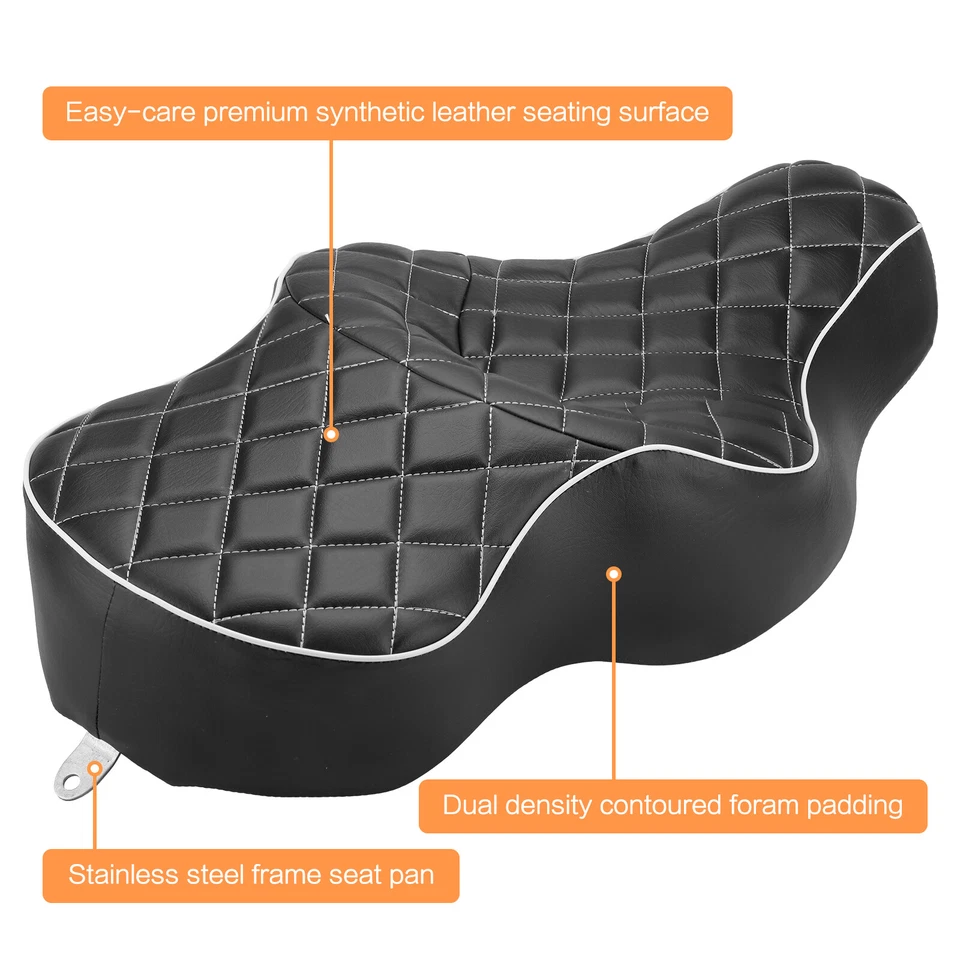 Asiento de conductor y pasajero para Harley Sportster Iron XL 883 1200 2004-2021 Foto 4 de 4