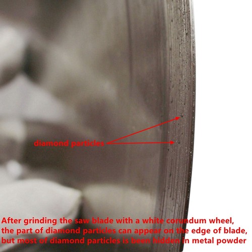 8" inch SINTERED Diamond Lapidary Saws Blade Rock Slab Saw Trim Stone Arbor 1" - Picture 7 of 19