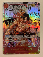 * Portgas D Ace OP02-013 SR Comic Parallel Manga Art ONE PIECE Japanese