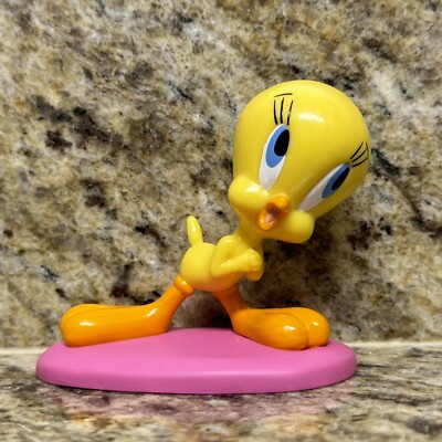 Vintage 1998 Tweety Bird 3  Looney Tunes Applause PVC Mini Figure Cake Topper