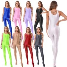 Women Ladies Female Jumpsuit Fitness Bodystocking Party Bodysuit Slim Fit Soft