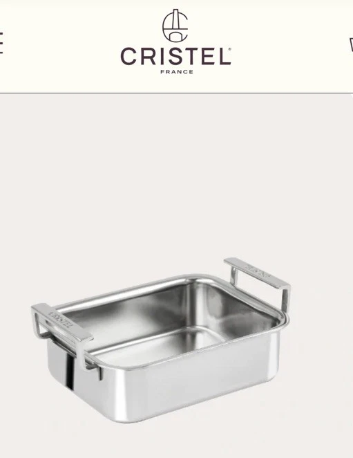 Cristel Mini Roasting Pan Dish France 3.9” 3-ply Roaster w Handles NIB $110
Opens in a new window or