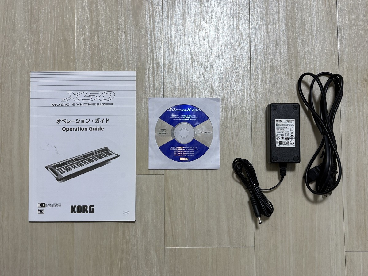 Korg X50 61-Key Keyboard Synthesizer with Soft Case and Korg X50 61-Key Keyboard Synthesizer with Soft Case and