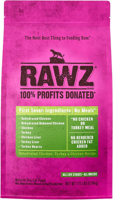 reg; Meal Free Dry Cat Food Dehydrated Chicken, Turkey Chicken Recipe (1.75 Lb)