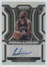 2021-22 Panini Prizm Rookie Penmanship Silver RaiQuan Gray #RP-RAI Auto 0z9d