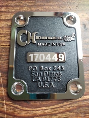 neck plate CHARVEL / Befestigungsplatte Griff CHARVEL