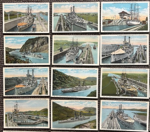 Antique Panama Canal WWI US Navy Postcard Set, I L Maduro - Panama, 1920’s - Picture 2 of 14