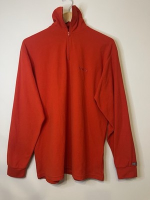 Invicta Red 1/4 Zip Fleece L Outdoor Walking Gorp Core Pullover Lightweight