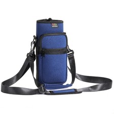 Nuovoware Water Bottle Carrier Bag, 25oz/32oz Pouch Large, Dark Blue