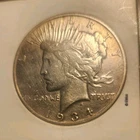 1934 d Peace $1 Silver Coin Circulated Business Strike Uncertified