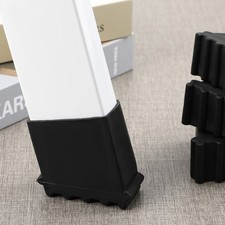 4Pcs Black Rubber Ladder Feet Pads Thick Non Skid Covers for Ladder Safety