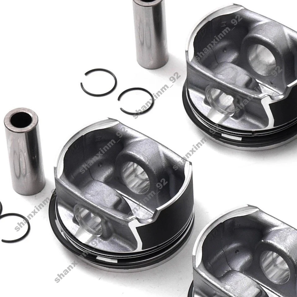 4x Pistones y anillos de gran tamaño +0,50 para asiento 2,0T Audi S3 TTS Quattro VW Golf R Foto 2 de 4