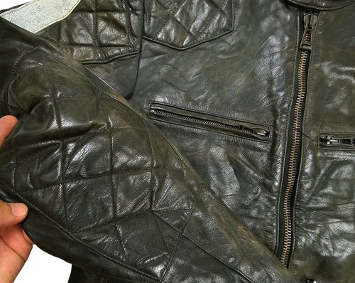 HOT ITALY Men's BELSTAFF MOTOCYCLE BIKER Slim 4 Pck BROWN LEATHER Jacket 50 or M - Picture 12 of 20