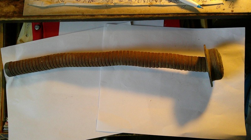 VINTAGE FLEXIBLE METAL GAS JEEP JERRY CAN SPOUT Screw  on