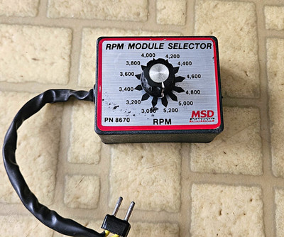 MSD 8670 RPM Module Selector Switch, 3.0K-5.2K