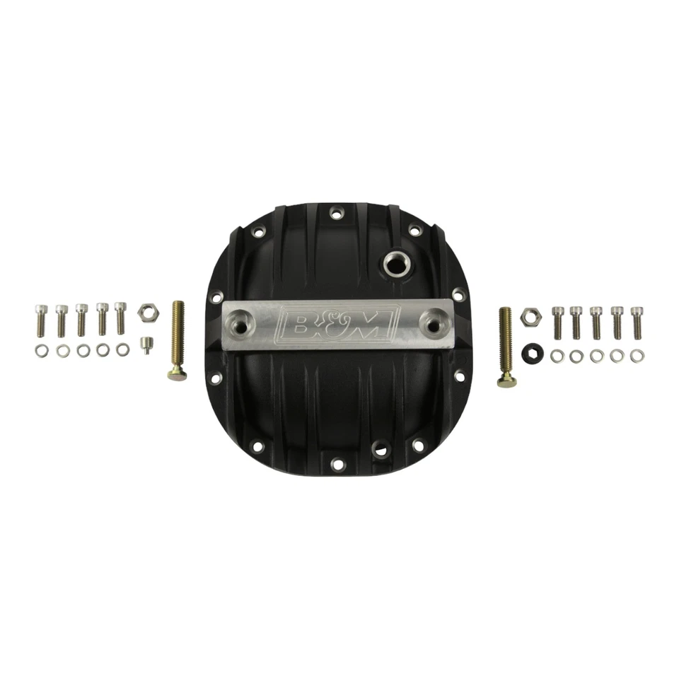 B&M 41297 Cast Aluminum Differential Cover for Ford 8.8 IN.-Black - Image 3 of 4