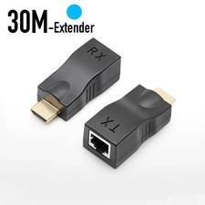 4K 1080P HDMI Extender to RJ45 Over Cat 5e/6 Network LAN Ethernet Adapter Lot