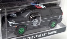 Greenlight 1/64 Chevrolet Tahoe 2021 Police Green Wheel Chase Version
