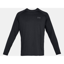 Under Armour Mens Tech 2.0 Long Sleeve Shirt Black / Size L 