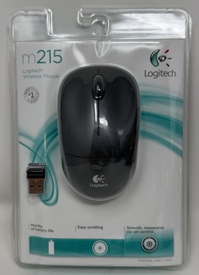 NEW Sealed Logitech M215 Wireless Mouse Optical Wheel Gaming with Nano Receiver