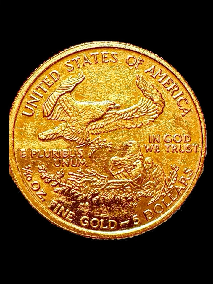 Águila de oro 1/10 2003 con marca de ceca 💫 NOTA: esta moneda aparecerá en lista para. Solo 4 días Foto 3 de 4