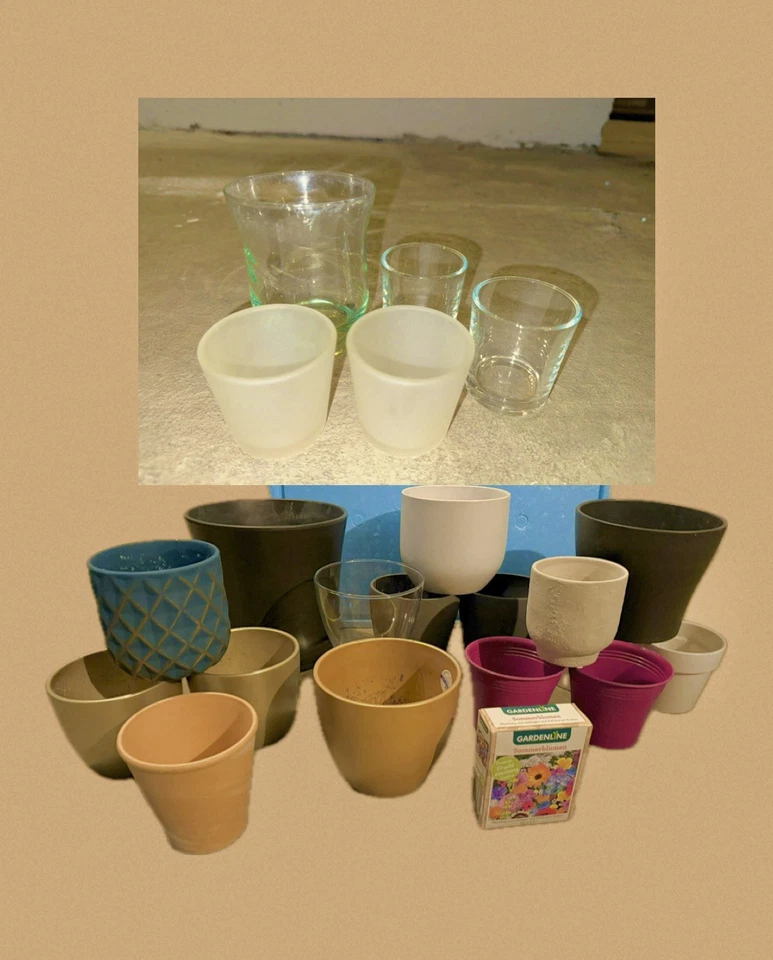 über 20 Übertöpfe Scheurich Ikea Inkl Vasen verschiedene Farben