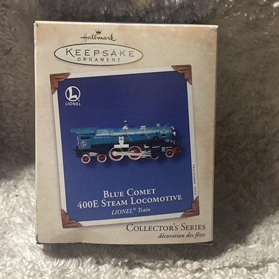 Hallmark 2002 Ornament Blue Comet 400E Steam Locomotive Lionel Train New