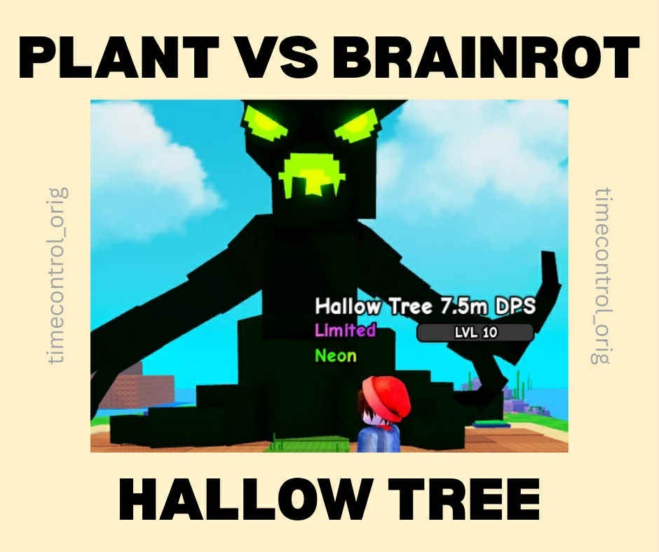 7m+ dps Neon Hallow Tree | Plants vs Brainrot | PVB | Cheapest and