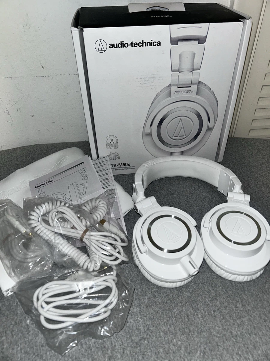 Audio-Technica ATH-M50x White Headphones for sale | eBay