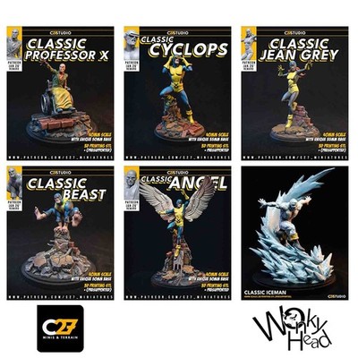 40mm Classic X Men Marvel & Xmen 97 Fan Art Resin 3D Prints Crisis Protocol