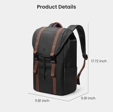 New tomtoc Flap Laptop Backpack 15.6 TA1M1D1 ...